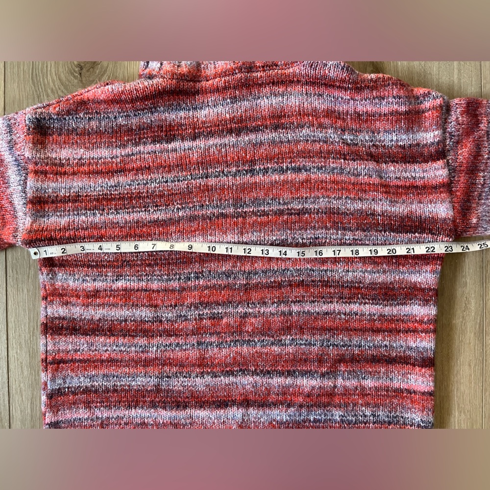 BELLE BOHO by Kim Gravel Rainbow Yarn Turtleneck Sweater EUC - Picture 6 of 10